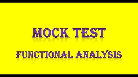 PG TRB/ POLYTECHNIC FUNCTIONAL ANALYSIS MOCK TEST