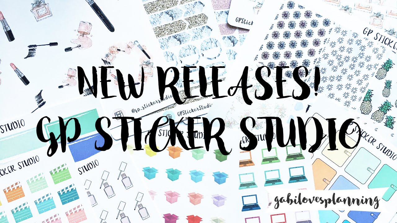 NEW STICKER RELEASES! | GP STICKER STUDIO - YouTube