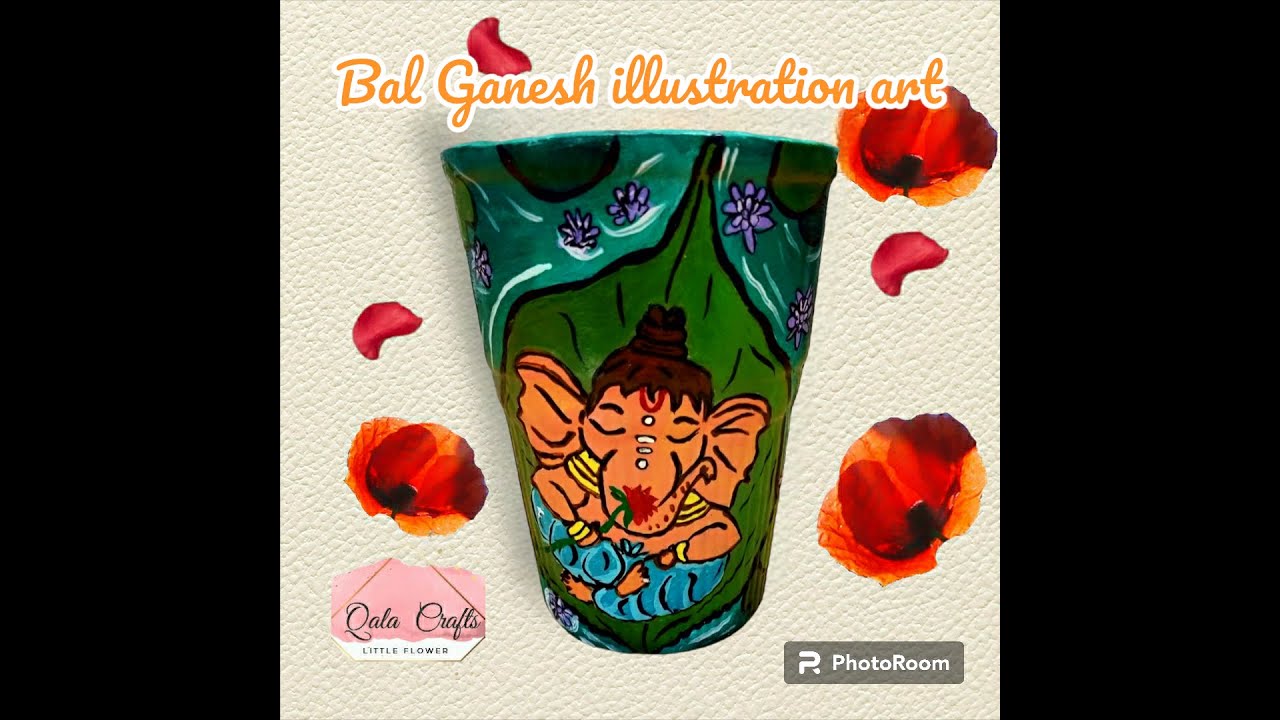 Hand Painted mudpots for home decoration Colourful "Mud Glasses" for