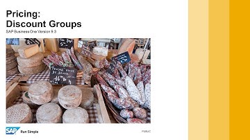 TB1000-06-32 SAP Business One 9.3 - Discount Groups