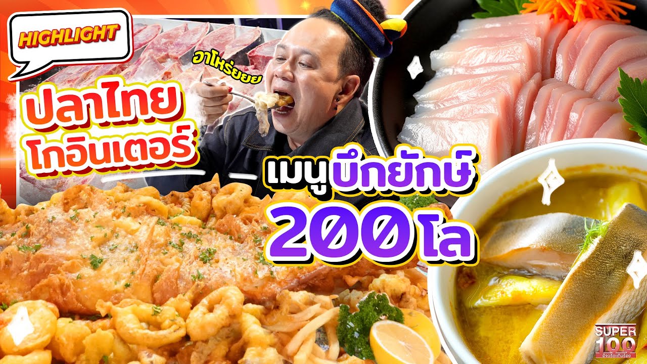เมนูสุดเด็ดจากปลายักษ์ตัวเดียว !! ใครเห็นต้องหิว ยกระดับปลาไทยโกอินเตอร์  HIGHLIGHT | SUPER100