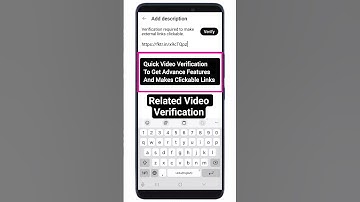 Verification Required to Make External Links  Clickable | Related Video Verification YouTube #shorts