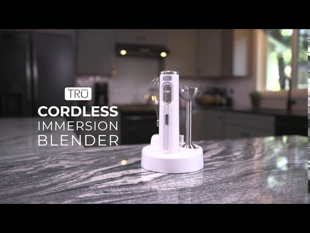 TRU Immersion & Whisk BLENDER Cordless Collection Rechargeable 2 Speeds for  sale online