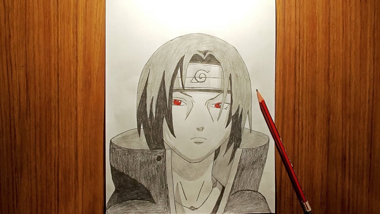 How To Draw Itachi Step By Step Tutorial - YouTube