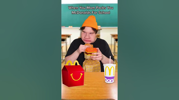 When You Bring McDonalds To School…