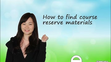 How to find course reserve materials in HKUST Library?