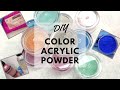 DIY COLOR ACRYLIC POWDER | How to Add Pigments to Acrylic Powder | Nail Tutorial | The Polished Lily