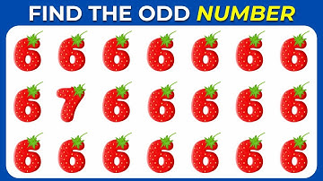 🔎Find the ODD One Out - Numbers and Letters Edition ✅ Easy, Medium, Hard and Impossible - 20 levels