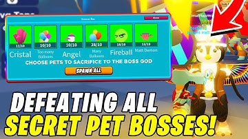 WE SPAWNED EVERY SECRET BOSS IN THE GAME (INSANE TAP POWER) | Tapping Simulator