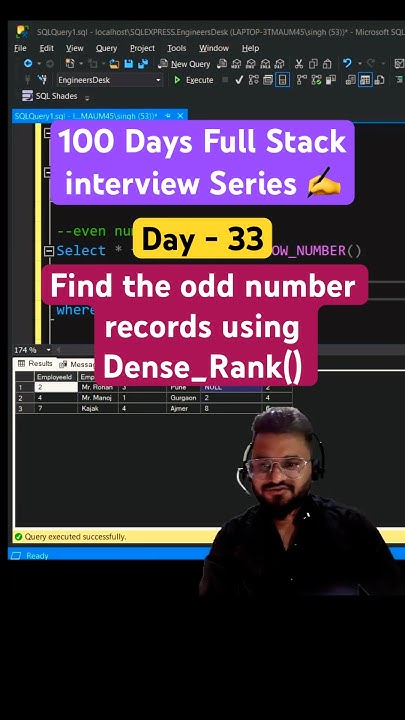 #day33 - How to find the odd number records from the table #coding #sql ...