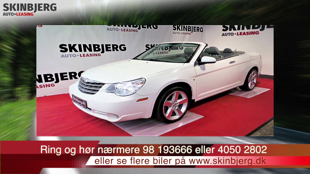 Chrysler Sebring 2,7 Cabriolet Limited aut. 2d YouTube