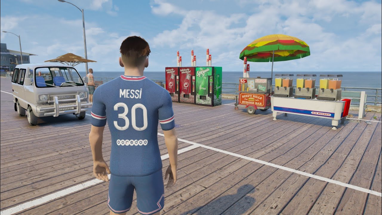ميسي فتح كشك عصير قصب علي البحر في قراند5 😂😨 | GTA 5 #gta5 #جي_تي_اي #قراند_5