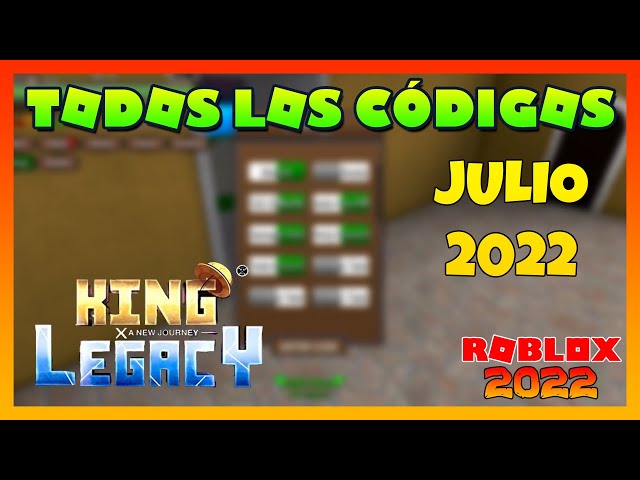 ⚔️8 CODIGOS ACTIVOS de KING LEGACY Roblox en Julio 2023⚔️EMiLiOR 