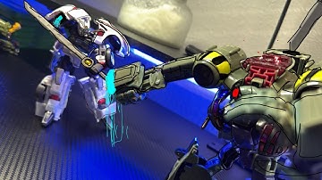 TRANSFORMERS DRIFT VS LUGNUT (STOP MOTION)