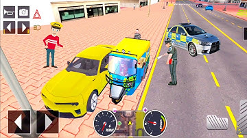 Tuk Tuk auto rickshaw driver 3D game - #152 auto rickshaw driving game - Android iOS Gameplay