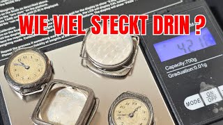 Alte Uhren aus Silber - wie viel wiegen sie wirklich ?