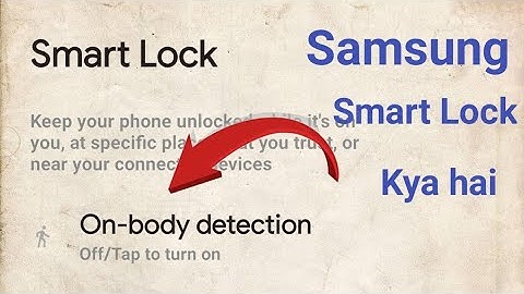 samsung smart Lock Kya hai