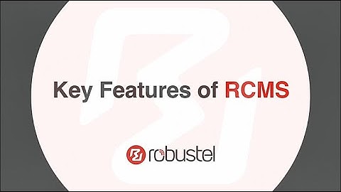 RCMS - Key Features