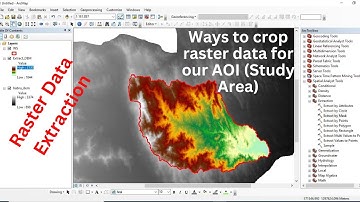 Raster Data Extraction using ArcGIS software