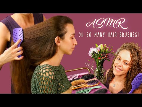 *Boosted Volume!* ASMR Corrina & Dana 🥰 Ultra Long Hair Brushing | 11 Hair Brushes & Whispers 💤