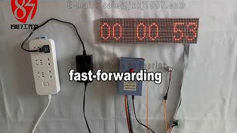 demo for Countdown Timer Lattice Screen Series escape room prop from JXKJ1987