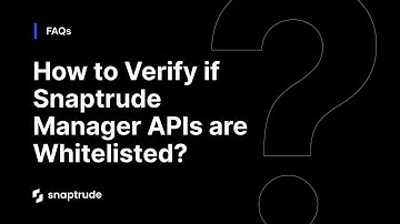 How to verify if the Snaptrude Manager APIs are Whitelisted?