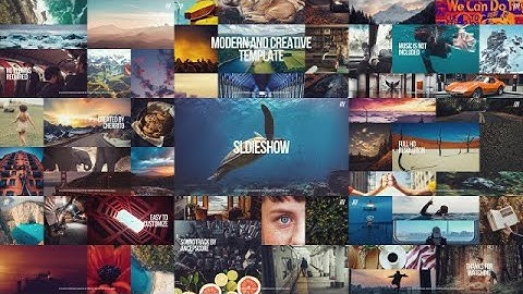 Creative Multiframe Upbeat Slideshow After Effects Templates