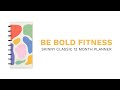 2024 Be Bold Fitness Happy Planner Skinny Classic Horizontal Layout 12 Months | PPSCD12-058