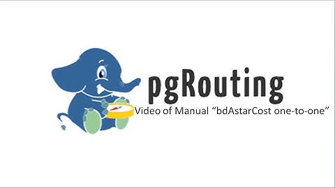 pgRouting: Video of Manual "bdAstarCost one-to-one"