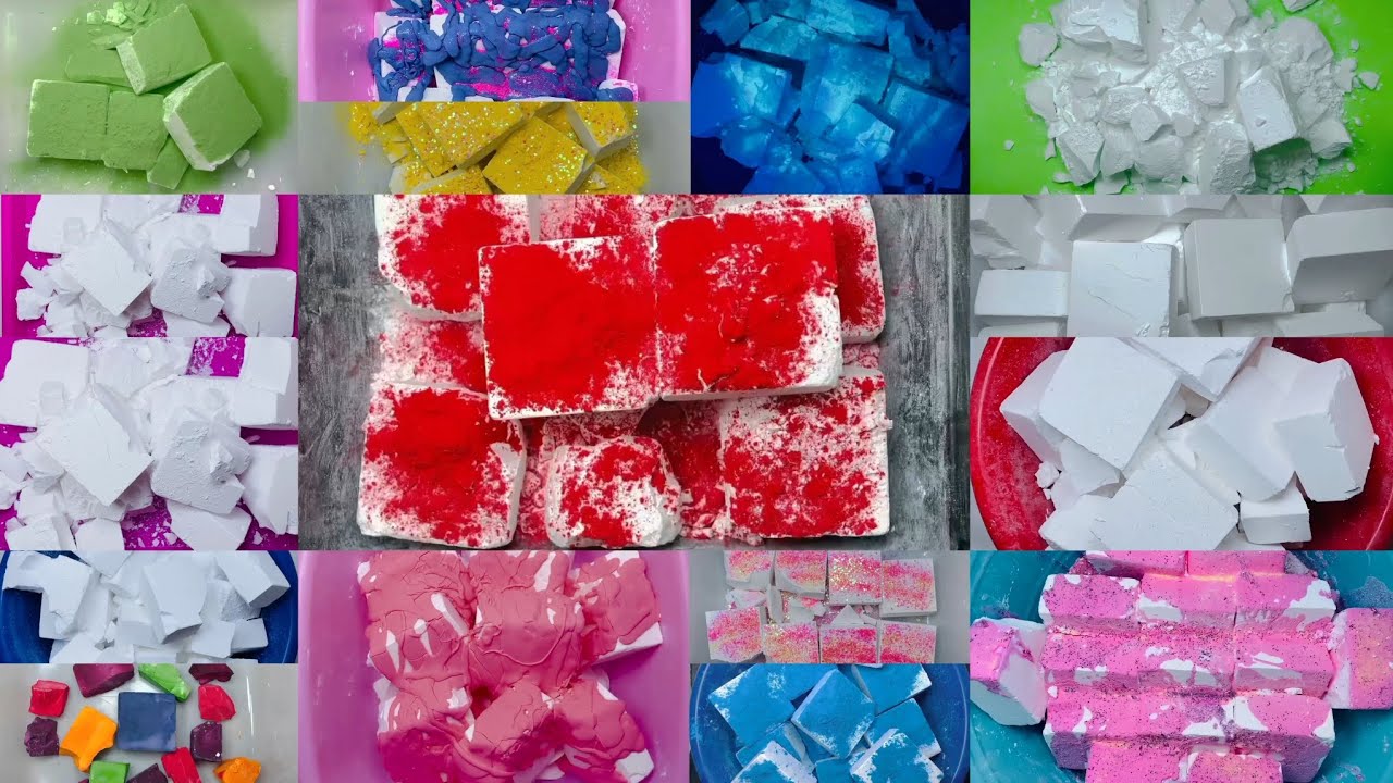 Soft fluffy og plain ader & bsn & crunchy Z athletic gymchalk crush asmr | Long edit compilation 🍀