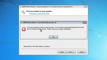 Reset Password Wizard in Tools4ever