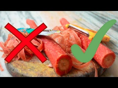 वीडियो: क्या गाजर को छीलना है?
