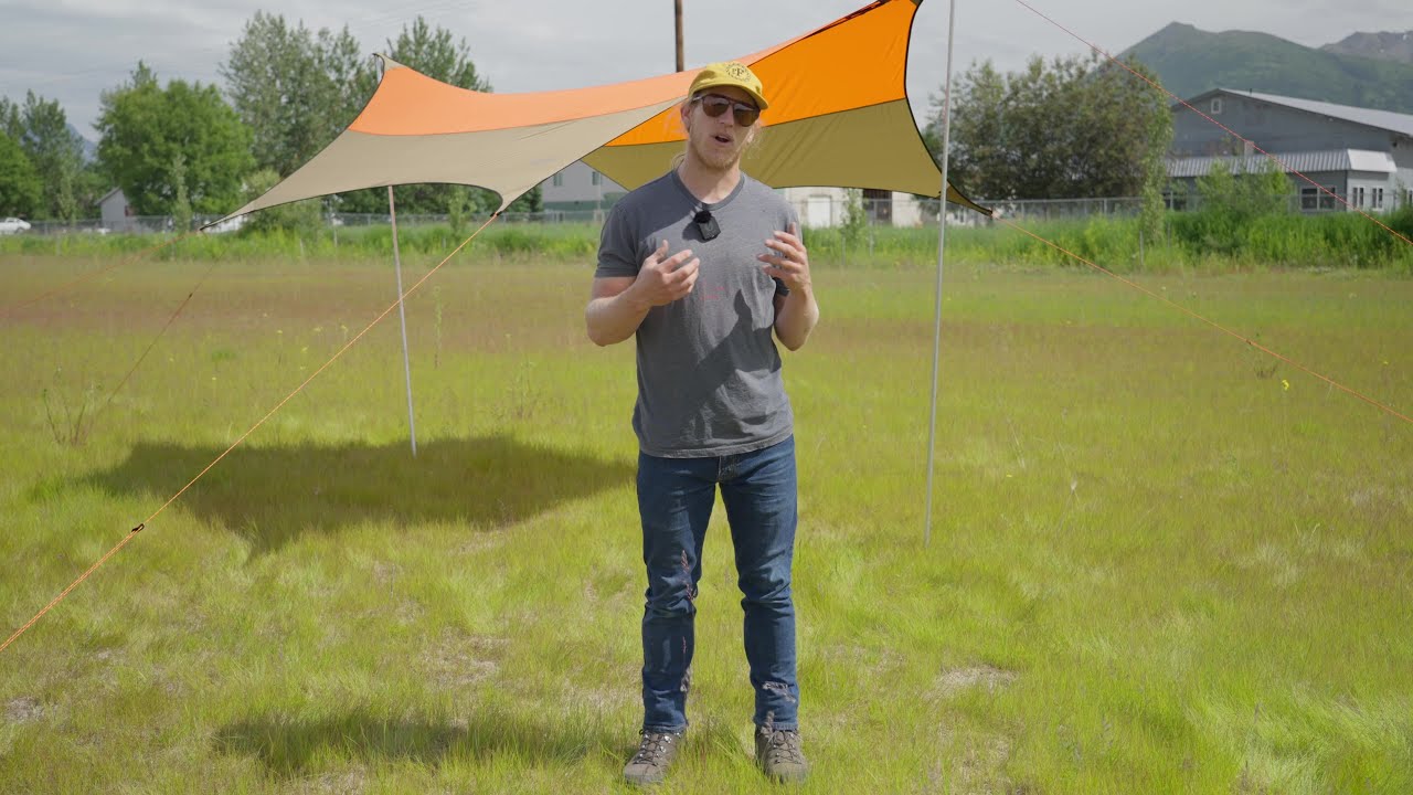 Alaska Gear Lab Basecamp Tarp Setup Instructions YouTube