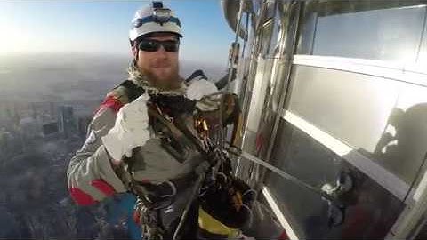 Rope Access At Burj Khalifa With Viking