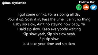 Video thumbnail of "C-Trox - Sip Slow (Feat. Jackson Breit) (Lyrics)"