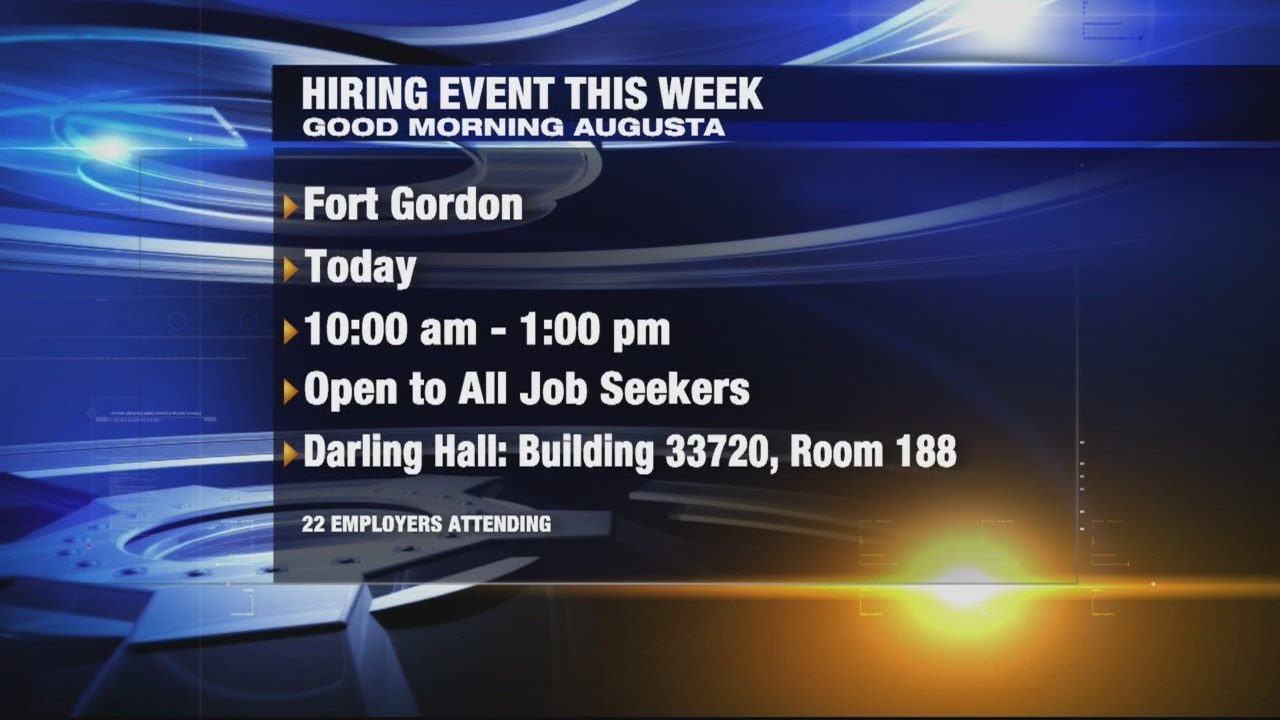 Fort Gordon Job Fair YouTube