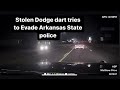 Stolen Dodge Dart tries to evade Arkansas State Police | Rookie #policepursuit #police