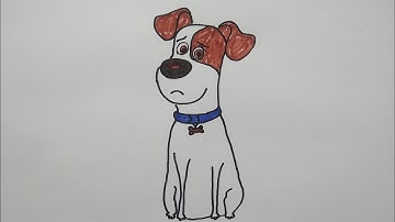 How to Draw Max | The Secret Life of Pets | Dog | Easy Drawing for beginners | Step by Step Tutorial