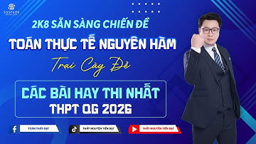 LIVESTREAM 2K8 - CÁC BÀI TOÁN THỰC TẾ NGUYÊN HÀM TRONG KỲ THI THPT QG | Thầy Nguyễn Tiến Đạt