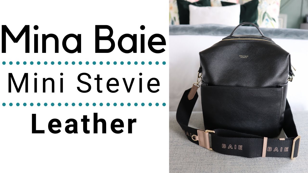 Leather mini backpack, Mina Baie Mina Baie Kinney Backpack - Black | Babylist Shop main image 2