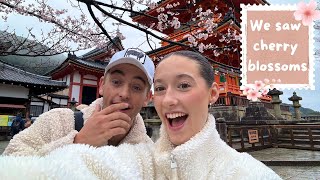 Day 6 In Japan!  Behind The Scenes Filming Dance Videos, Seeing Cherry Blossoms & Lots Of New Foods