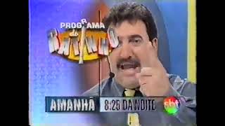 Chamada Programa do Ratinho | 01.10.1998