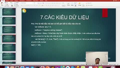 Bài 3: Các kiểu dữ liệu trong typescript