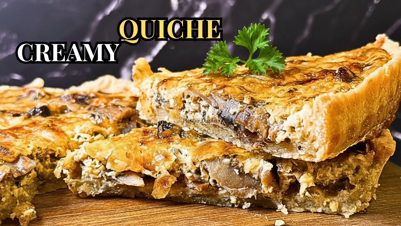 How to Make the Perfect Creamy Mushroom Quiche at Home