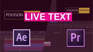 Tips#10 - Live Text After Effect CC 2017 to Premiere Pro