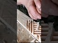 Using simple tool to carve wood into desired shape #smartdiy #simpletools