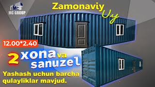 2 ХОНА УЙ ВА САНУЗEЛЛИК КЎЧМА УЙ ЁКИ ДЎКОН ЖАМА 12 МЕТР