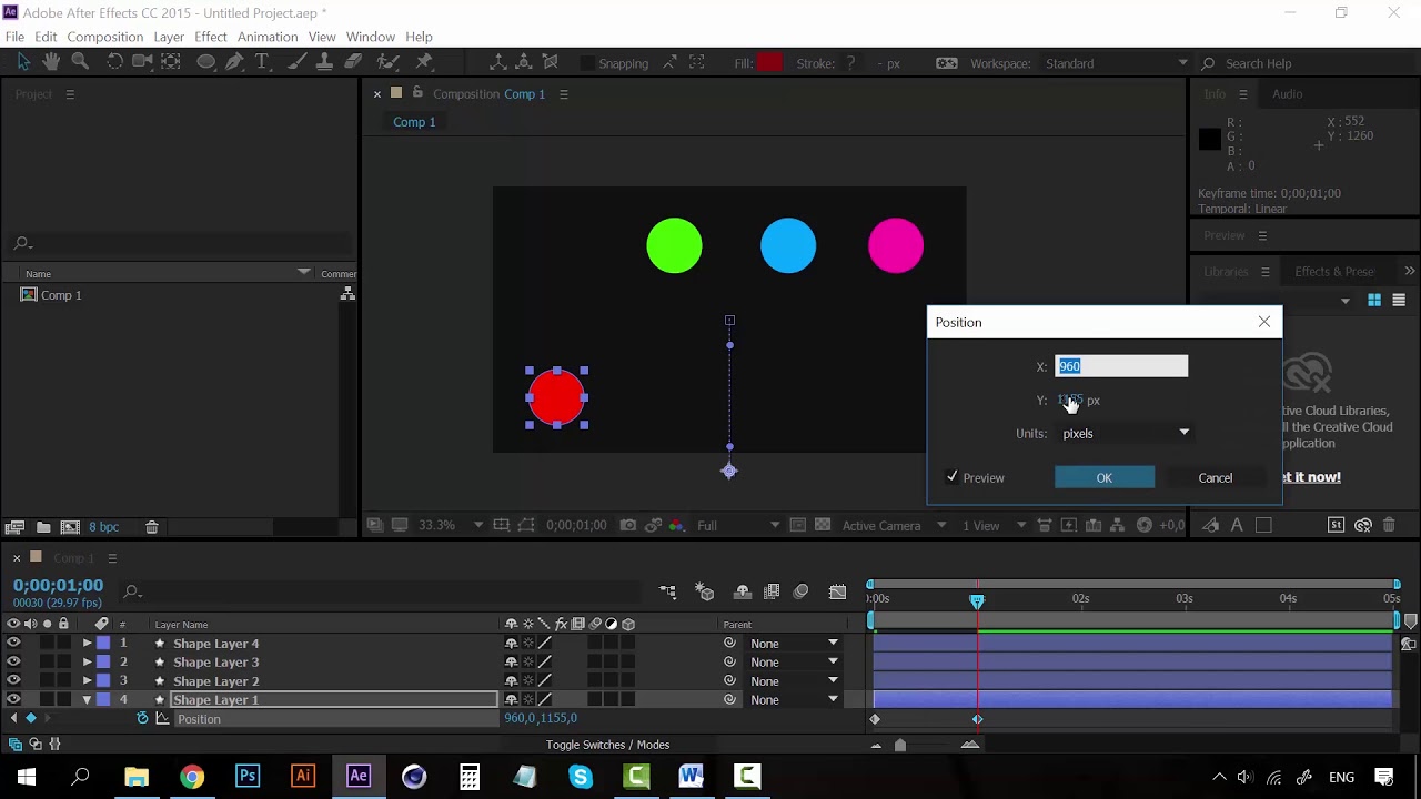 06/37 Fotogramas clave y cómo usarlos — Motion graphics After Effects 06/37 Fotogramas clave y cómo usarlos — Motion graphics After Effects
