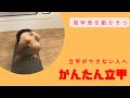 肩甲骨エクササイズ【かんたん立甲】のやり方について