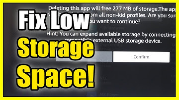 How to Fix Amazon Fire TV Critically low on storage (Delete Apps Fast)